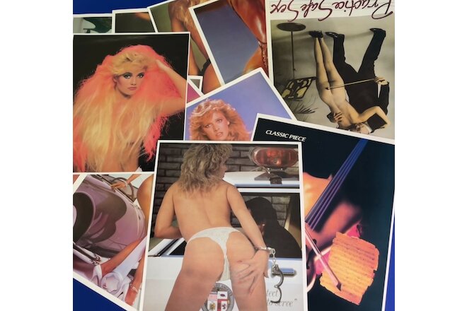 LOT of (13) vintage 1980's Hot Chicks/Babes/Sexy/Bikini CARNIVAL POSTER UNUSED