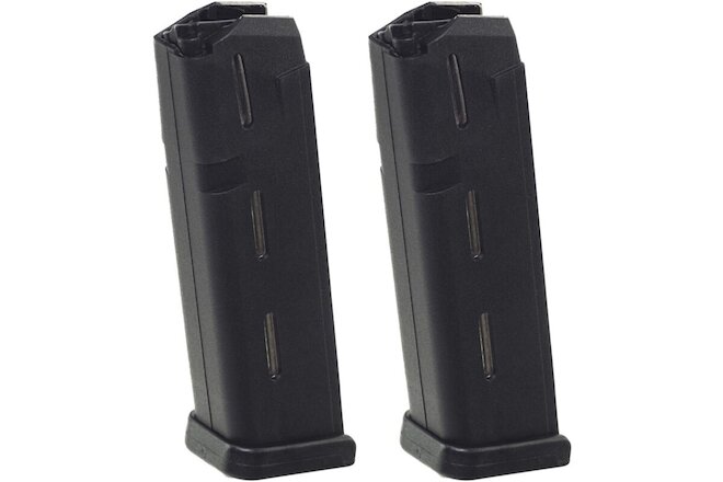 ProMag (2 Pack) Glock Model 17, 19, & 26 9mm, 10-Round Magazine, Black Polymer