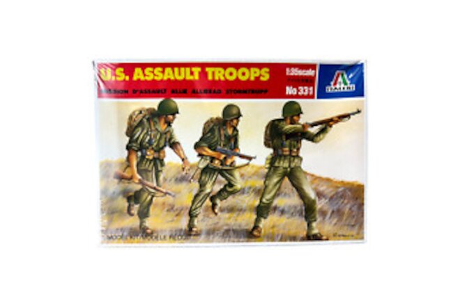 Italeri U.S. Assault Troops No 331 Scale 1:35 Model Figures NOS - Sealed