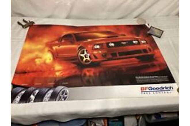 Lot of (2) 2005 Roush Mustang, BF Goodrich Tires Posters (New, Mint)  21 x 36"