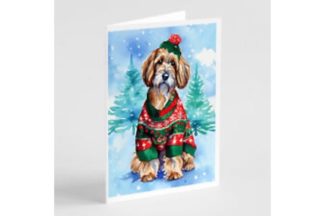 Petit Basset Griffon Vendeen Christmas Cards Envelopes Pack of 8 DAC3559GCA7P