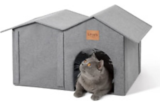 Love'S Cabin Outdoor Cat House Weatherproof, Insulated Feral Cat House Outdoor f