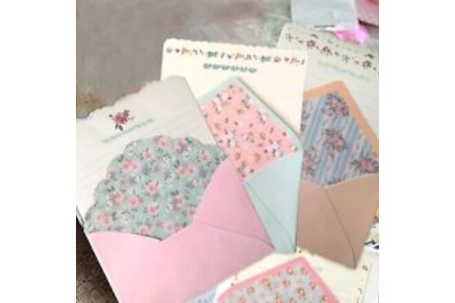 32 Cute Kawaii Lovely Special Design Writing Stationery Paper with 16 Envelop...