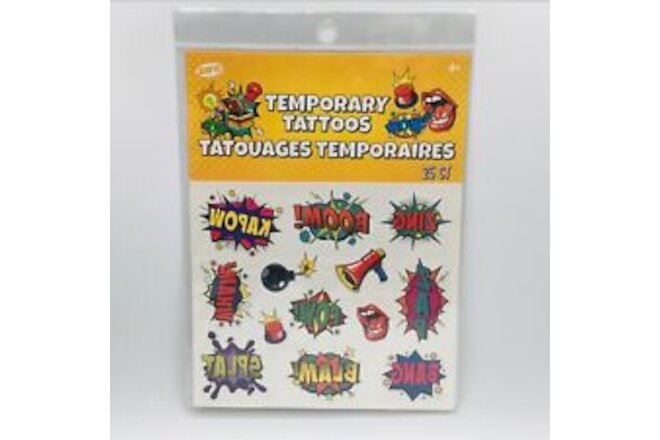 Super Hero Tattoos 25 Temporary Stocking Party Favor Birthday Gift Comic Book