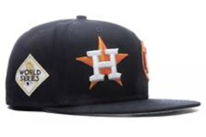 Houston Astros New Era Patch Pride Collection 59Fifty Fitted NWT - Grey UV 7 1/2