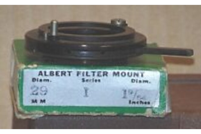 Albert Specialty Series I, 29mm-1 9/64 in. Filter Mount  "New Old Stock"