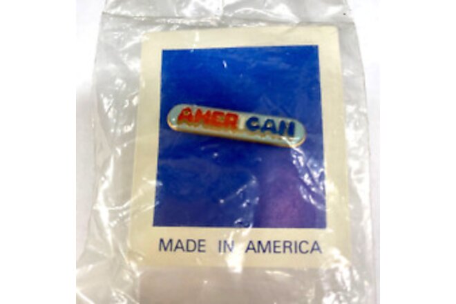 Vintage Amer I Can American Lapel Pin USA Patriotic 1 1/8”