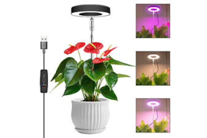 Plant Lamp LED Full Spectrum Grow Light for Plants Height-Adjustable Plant Light