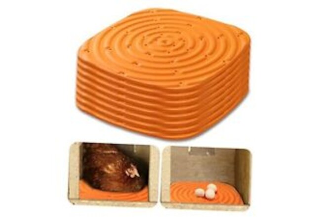 8PCS Washable Nesting Pads Chicken Nesting Boxes Chicken Bedding for 8 Pack