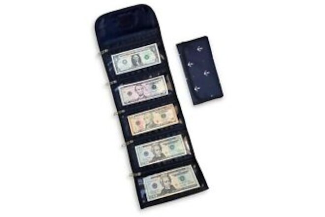 Money Organizer for Cash with 5 Zippers, Cash Wallet Envelope System, Cash Ho...