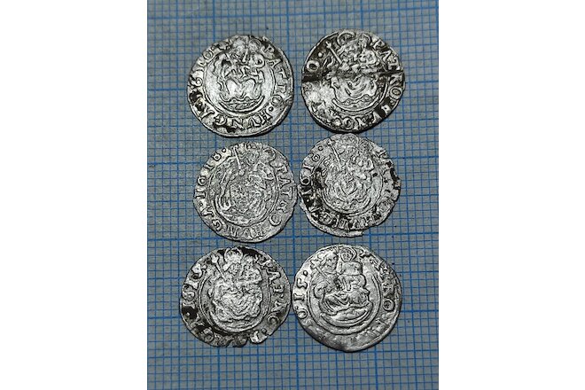 Matthias II 1608-1619 Europe, Patrona, Jesus, Holly Mary, silver, 8 coins