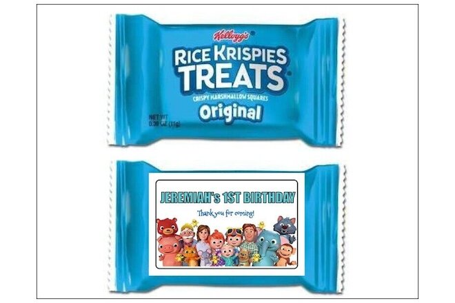18 RICE KRISPIES TREAT Labels CUSTOM ANY CHARACTER Personalized