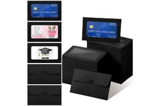 260 Pcs Bulk Window Gift Card Envelopes 3.9 x 2.4 Inch Gift Card Sleeves Mini...