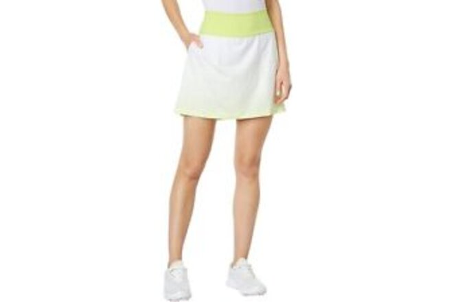 Adidas Womens Gradient 16" Skort Pulse Lime Large L Golf Activewear