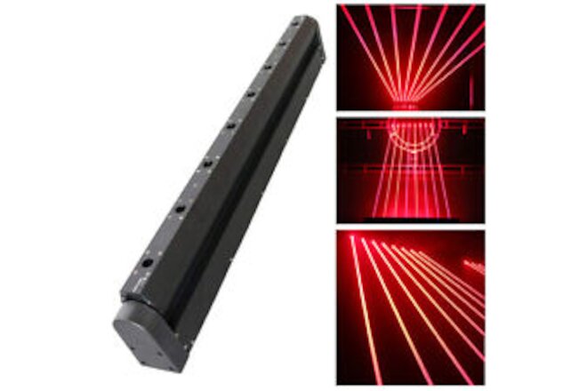 8 Eyes Laser Projector Moving Head Light Red Beam Lamp DJ Stage Lighting Effect