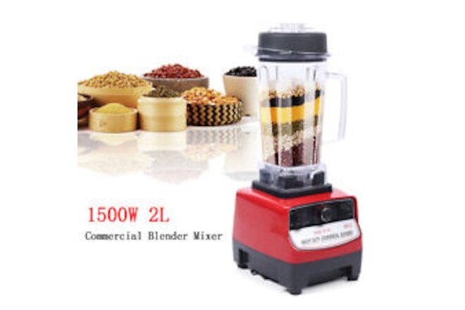 2L Professional Commercial Grade Blender Mixer for Juicer Food Fruit 2HP 110V