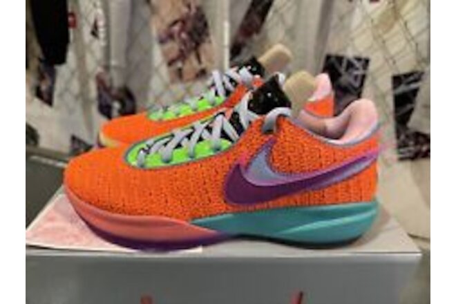 Nike Lebron XX 20 Chosen 1 Orange Basketball Shoes Sneakers DJ5423-800 Men's 8.5