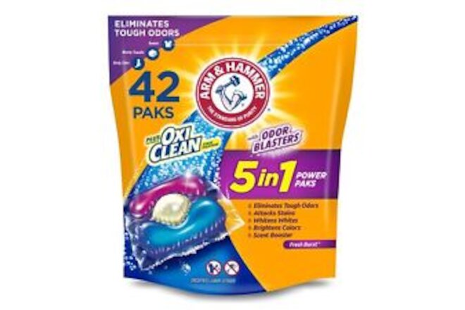 Arm & Hammer Plus OxiClean With Odor Blasters Laundry Detergent 5-IN-1 Power