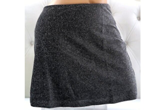 Victoria's Secret Swim SHIMMER Cover-up Sarong Mini Skirt in Black XL NEW