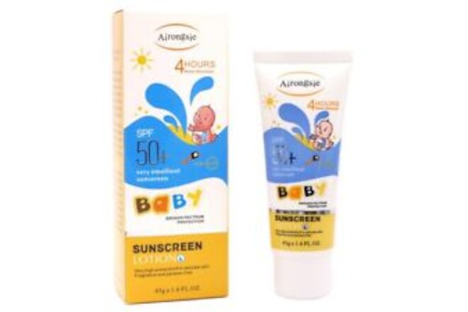 Kids Sunscreen with SPF 50 Non-Greasy & Moisturizing Mineral face & full body