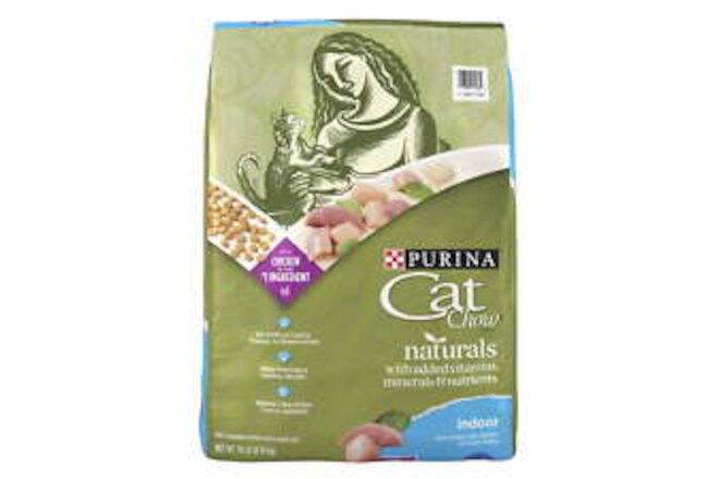 Purina  Naturals Dry Cat Food, Indoor Chicken and Turkey, 6.3 lb. Bag