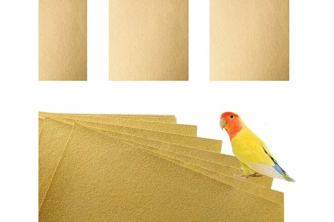 15 Gravel Paper for Bird cage 17 x 11 Inch Sand Paper Pet Cage Liner Cut to Fit