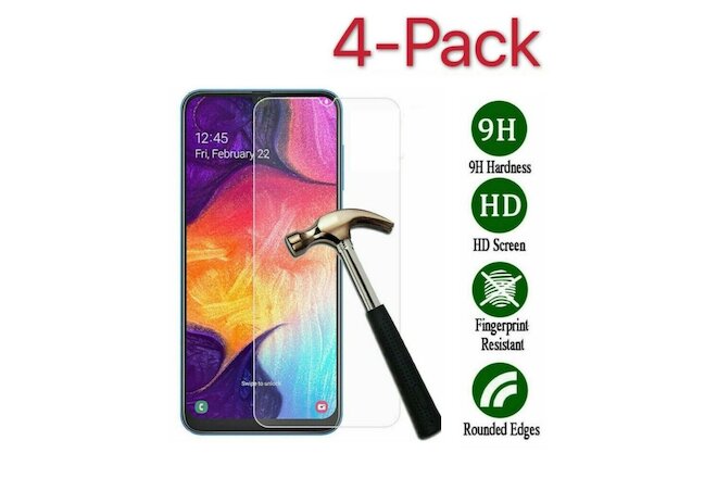 4x Premium HD Tempered Glass Screen Protector For Samsung Galaxy A20 A30 A50