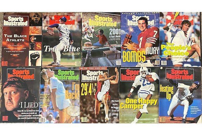 Sports Illustrated July - Sept. 1991 LOT 10 Vintage Issues (sold as LOT or solo)