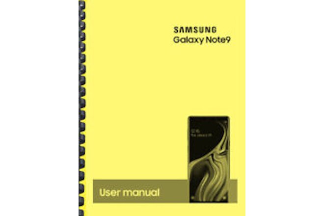 Samsung Galaxy Note 9 Note9 AT&T OWNER'S USER MANUAL