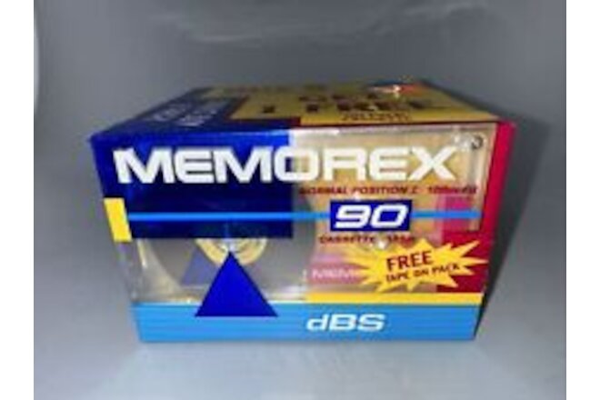 NEW Pack of 6 Memorex DBS 90 Audio Cassette Tapes Normal Position I SEALED