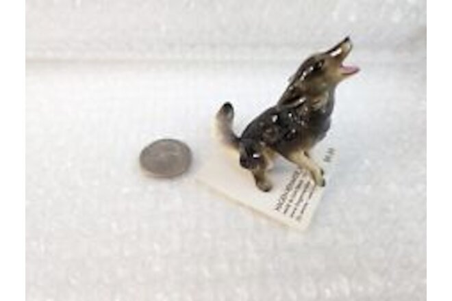 Hagen Renaker Coyote #3016 - New on Original Paper Card Base Made in USA