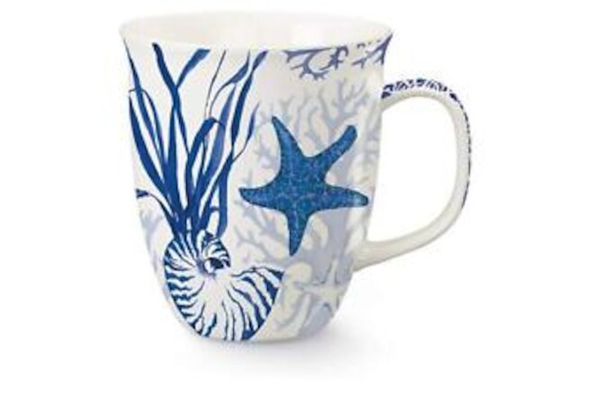 Blue Indigo Shells Harbor Mug