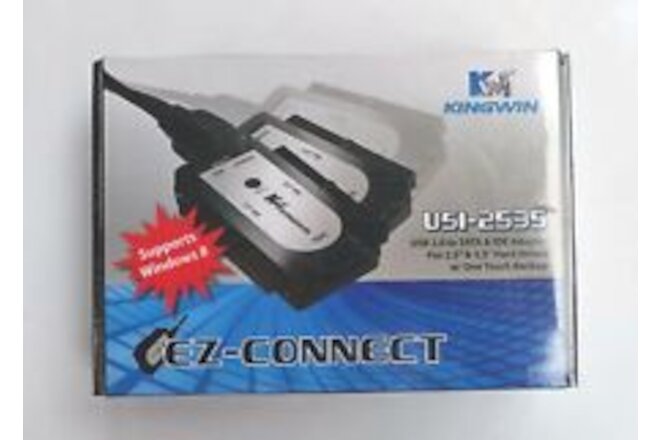 KINGWIN EZ-Connect USI-2535 USB 2.0 to SATA & IDE HARD-DRIVE Adapter