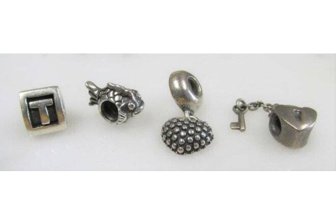 Misc. Lot of 4 Authentic Pandora Charms ~ 12.6grams ~ 6-G3210