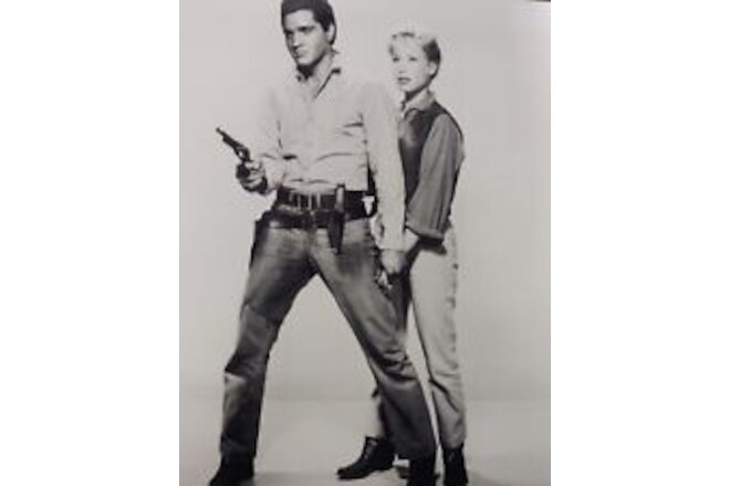 Barbara Eden Elvis Presley BW 8x10 Press Photo FLAMING STAR Hollywood Icons
