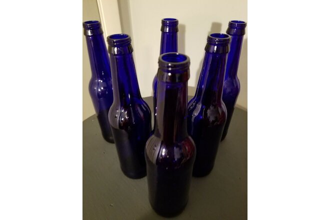 Cobalt Blue Glass Bottles, Brewing, Flower Vases, Crafting, Projects
