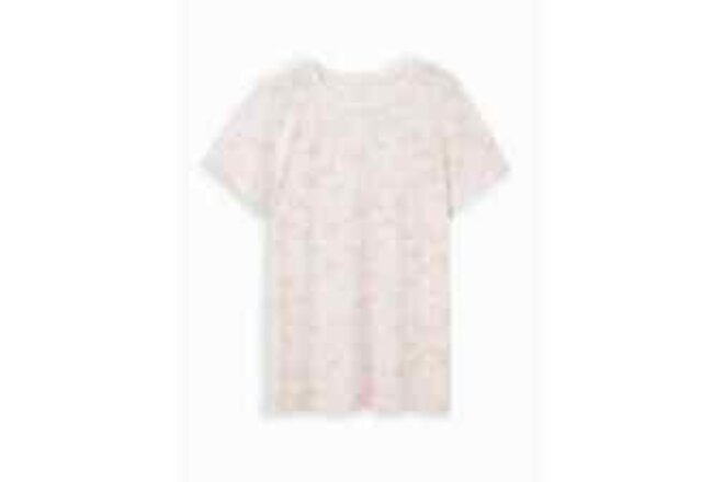 NWT Torrid vintage tee plus size triblend jersey white flamingo short sleeve top