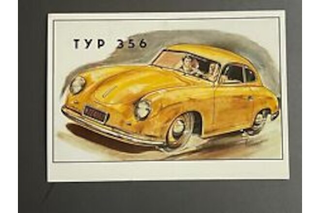 1952 Porsche 356 Bent Window Coupe Post Card - RARE!! Awesome L@@K