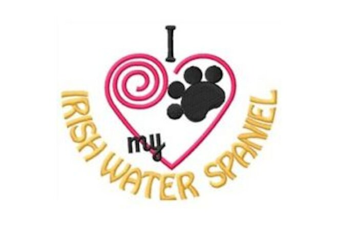 I "Heart" My Irish Water Spaniel Short-Sleeved T-Shirt 1365-2