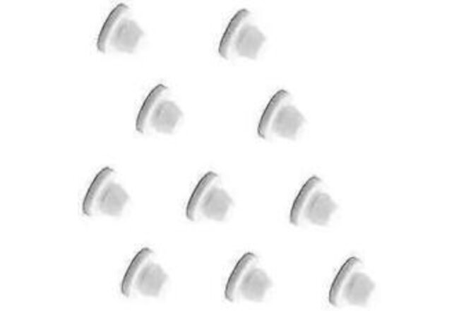10pcs 5/16 Inch (8mm) Hole Plug, White Button Plugs, Snap in 5/16" (8mm)