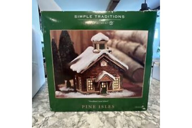 NEW Rare Simple Traditions by Department 56 Pine Isles WOODLAND GROVE SCHOOL