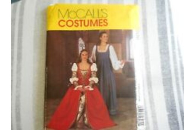 McCall's 2806 misses Renaissance costumes Sizes 12-16 UNCUT (G)