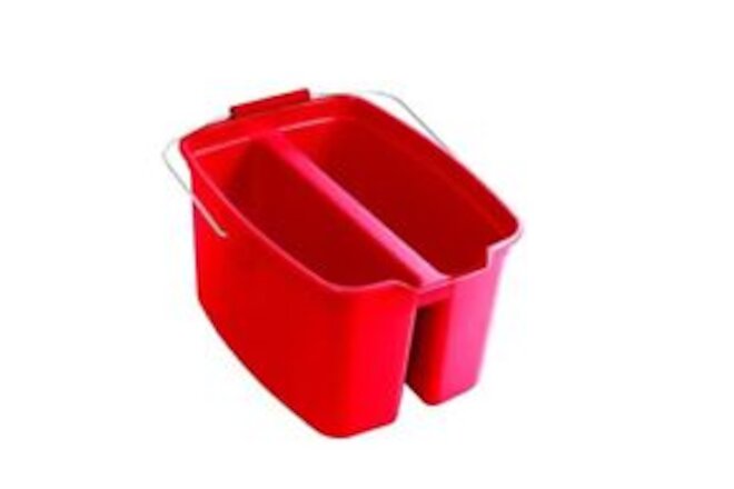 Rubbermaid Commercial 19 Qt. Red Plastic Double Bucket