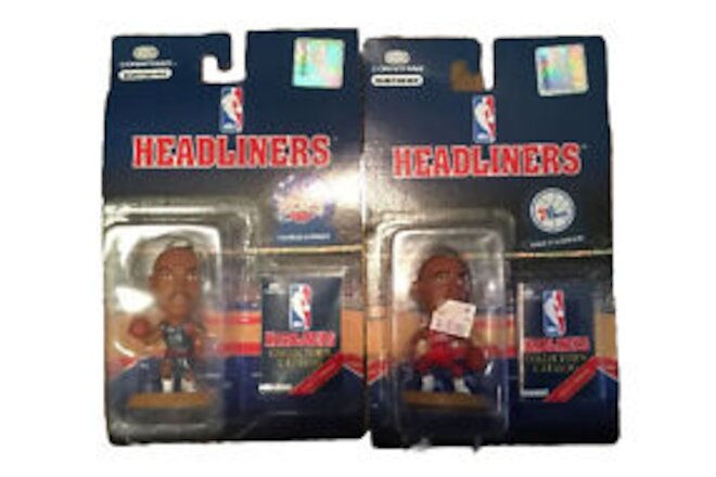 Headliners Charles Barkley & Jerry Stackhouse Action Figure Lot Of 2