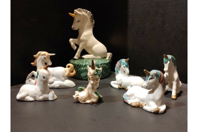 Lot of 8 Vintage Unicorns Mysitcal