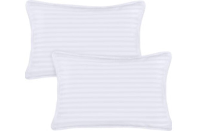 Toddler Pillow (White, 2 Pack), 13X18 Pillows for Sleeping, Perfect for Toddlers