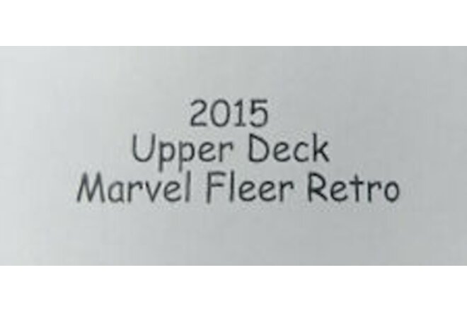 2015 UD Marvel Fleer Retro Base MODOK 033 (no unn)