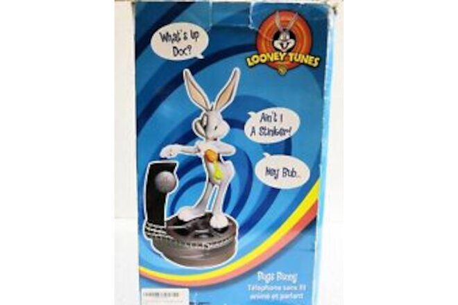 Telemania Bugs Bunny Animated Talking Cordless Telephone Looney Tunes Phone
