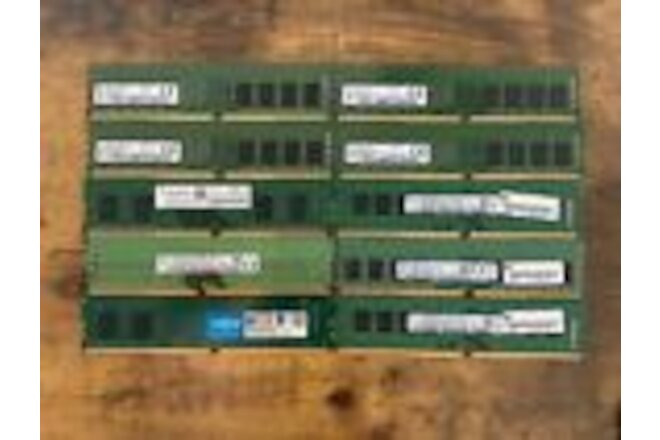 [ BULK LOT OF 10 ] 8GB DDR4 Desktop RAM SAMSUNG, HYNIX etc. (10x)