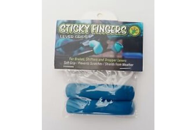 STICKY FINGERS Brake Lever Covers for BMX Freestyle Mountain Bikes LITE BLUE